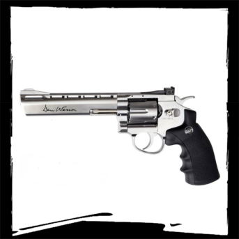 Revolver DAN WESSON 6 HIGH POWER SILVER ASG CO2